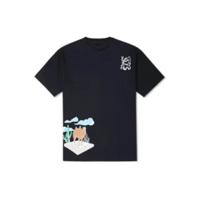 Camiseta gráfica Desert, tallas asiáticas, «Negro»
