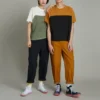 Camiseta gráfica Shapes Triangle Raglan, tallas asiáticas «Egret»
