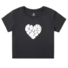 Camiseta Heart Talla asiática «Negro»