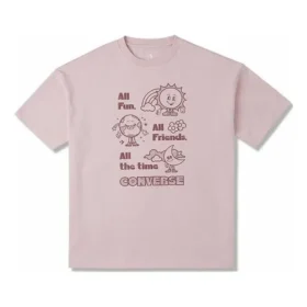 Camiseta oversize Block Party, tallas asiáticas «Pink»
