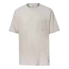 Camiseta Renew de cuello redondo oversize con bolsillo, tallas asiáticas «Beige»