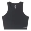 Camiseta sin mangas de punto con logotipo Tallas asiáticas «Negro»