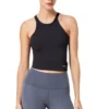 Camiseta sin mangas de punto con logotipo Tallas asiáticas «Negro»
