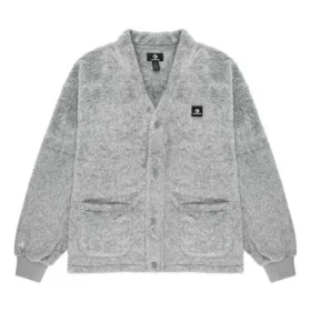 Cardigan de pelo de felpa, tallas asiáticas, «Gris»