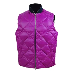 Chaleco acolchado de plumón, tallas asiáticas, «Purple»