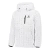 Chaqueta acolchada con relleno de plumón AOP Tallas asiáticas «Blanco»