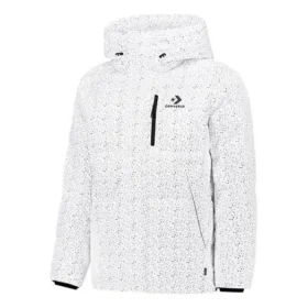 Chaqueta acolchada con relleno de plumón AOP Tallas asiáticas «Blanco»