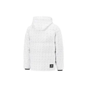 Chaqueta acolchada con relleno de plumón AOP Tallas asiáticas «Blanco»