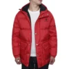 Chaqueta acolchada con relleno de plumón Tallas asiáticas «Rojo»