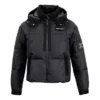 Chaqueta acolchada corta de plumón premium, tallas asiáticas, «Negro»
