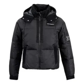 Chaqueta acolchada corta de plumón premium, tallas asiáticas, «Negro»