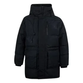 Chaqueta acolchada de plumón de longitud media, tallas asiáticas, «Negro»