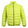 Chaqueta acolchada ligera con cuello alto, tallas asiáticas «Verde fluorescente»