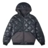 Chaqueta acolchada reversible de plumón Tallas asiáticas «Black»