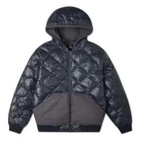 Chaqueta acolchada reversible de plumón Tallas asiáticas «Black»