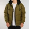 Chaqueta bomber Court Down, tallas asiáticas, «Verde oliva»