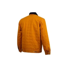 Chaqueta cargo casual retro Converse para hombre, color amarillo