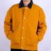 Chaqueta cargo casual retro Converse para hombre, color amarillo