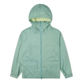Chaqueta casual con capucha y bolsillos Converse para hombre, azul lavado
