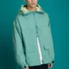 Chaqueta casual con capucha y bolsillos Converse para hombre, azul lavado