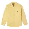 Chaqueta casual de manga larga con botones y tejido de punto para hombre de Converse, estilo retro, color dorado