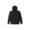 Chaqueta con capucha de manga larga y cremallera en color liso, estilo para pareja, negra
