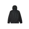 Chaqueta con capucha retro casual estilo pareja, color negro