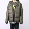 Chaqueta con capucha y relleno de plumón Tallas asiáticas «Cargo Khaki»