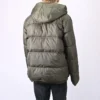 Chaqueta con capucha y relleno de plumón Tallas asiáticas «Cargo Khaki»
