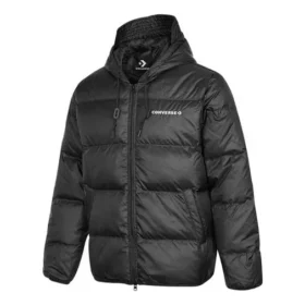 Chaqueta con capucha y relleno de plumón, tallas asiáticas, «Negro»