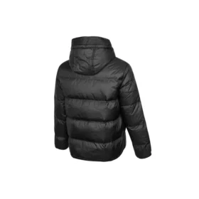 Chaqueta con capucha y relleno de plumón, tallas asiáticas, «Negro»