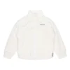 Chaqueta con cuello holgado y logo Stay Warm, tallas asiáticas, «Blanco»