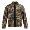 Chaqueta con estampado de camuflaje a toda página