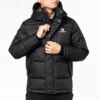 Chaqueta Converse Outdoor con plumón para hombre, color negro
