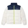 Chaqueta corta de plumón Tallas asiáticas «Blanco medianoche azul marino»