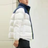 Chaqueta corta de plumón Tallas asiáticas «Blanco medianoche azul marino»