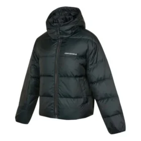 Chaqueta corta de plumón y tela, tallas asiáticas, «Negro»