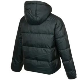 Chaqueta corta de plumón y tela, tallas asiáticas, «Negro»