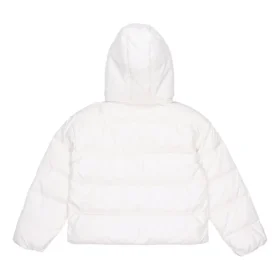 Chaqueta corta de plumón y tela, tallas asiáticas «White»
