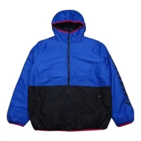 Chaqueta cortavientos con aislamiento Tallas asiáticas «Azul negro»