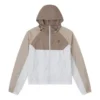 Chaqueta cortavientos ligera Tallas asiáticas «Beige White»