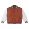 Chaqueta de béisbol acolchada, tallas asiáticas, «Blanco marrón»