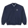 Chaqueta de béisbol con logotipo, tallas asiáticas «Azul marino»