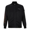 Chaqueta de béisbol deportiva casual con cuello de pie Tallas asiáticas «Negro»