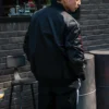 Chaqueta de béisbol deportiva casual con cuello de pie Tallas asiáticas «Negro»