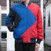 Chaqueta de béisbol Tallas asiáticas «Azul Rojo Negro»