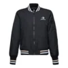 Chaqueta de béisbol Tallas asiáticas «Negro Blanco»