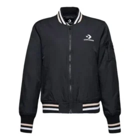 Chaqueta de béisbol Tallas asiáticas «Negro Blanco»