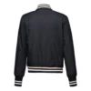 Chaqueta de béisbol Tallas asiáticas «Negro Blanco»