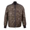 Chaqueta de cuello alto con estampado de camuflaje Talla asiática «Verde camuflaje»